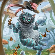 Схема вышивки «Чеширский кот»