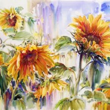 Схема вышивки «Подсолнух»