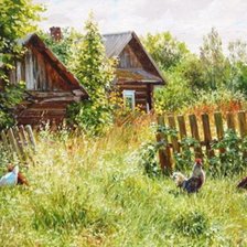 Схема вышивки «Деревня 2»