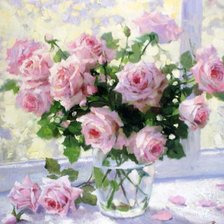 Схема вышивки «Розы букет»