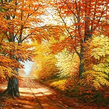 Схема вышивки «"В багрец и золото одетые леса..."»