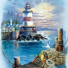 Схема вышивки «Farol Paisagem»