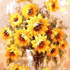 Схема вышивки «желтые цветы»