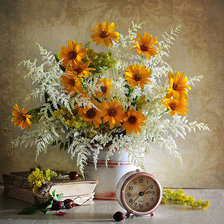 Схема вышивки «žlté kvety»