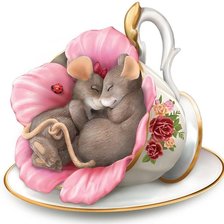 Схема вышивки «myšky»