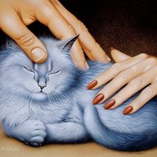 Схема вышивки «Кот»