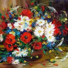 Схема вышивки «polne kwiaty»