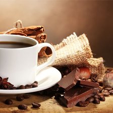 Схема вышивки «Чашка кофе»