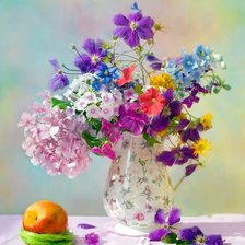 Схема вышивки «НАТЮРМОРТ С ЦВЕТАМИ»