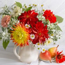 Схема вышивки «ОСЕНИЕ ЦВЕТЫ»