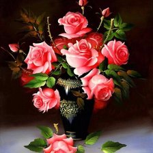 Схема вышивки «розы»