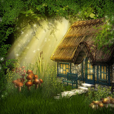 Схема вышивки «Сказочный дом»