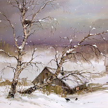 Схема вышивки «zima»