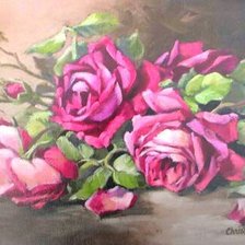 Схема вышивки «Букет роз»