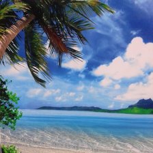 Схема вышивки «Море»