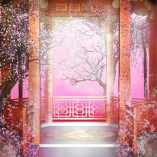 Схема вышивки «восток ,беседка»