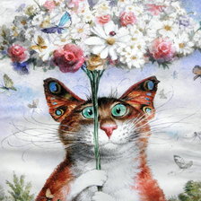 Схема вышивки «Владимир Румянцев Питерские коты 1»