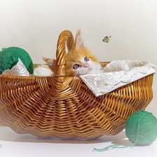 Схема вышивки «Котёнок»