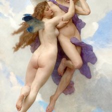 Схема вышивки «амур и психея»