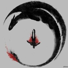 Схема вышивки «Как приручить дракона»