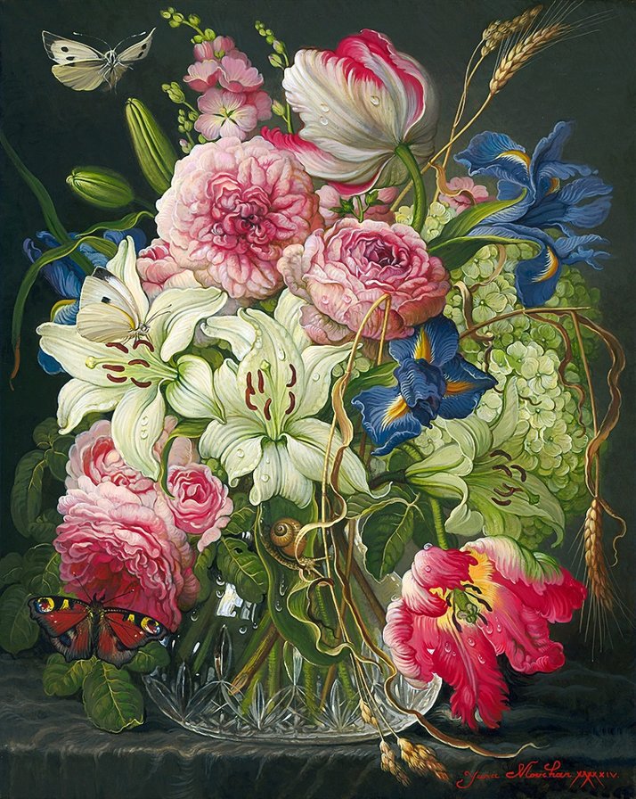 kvety vo váze - оригинал