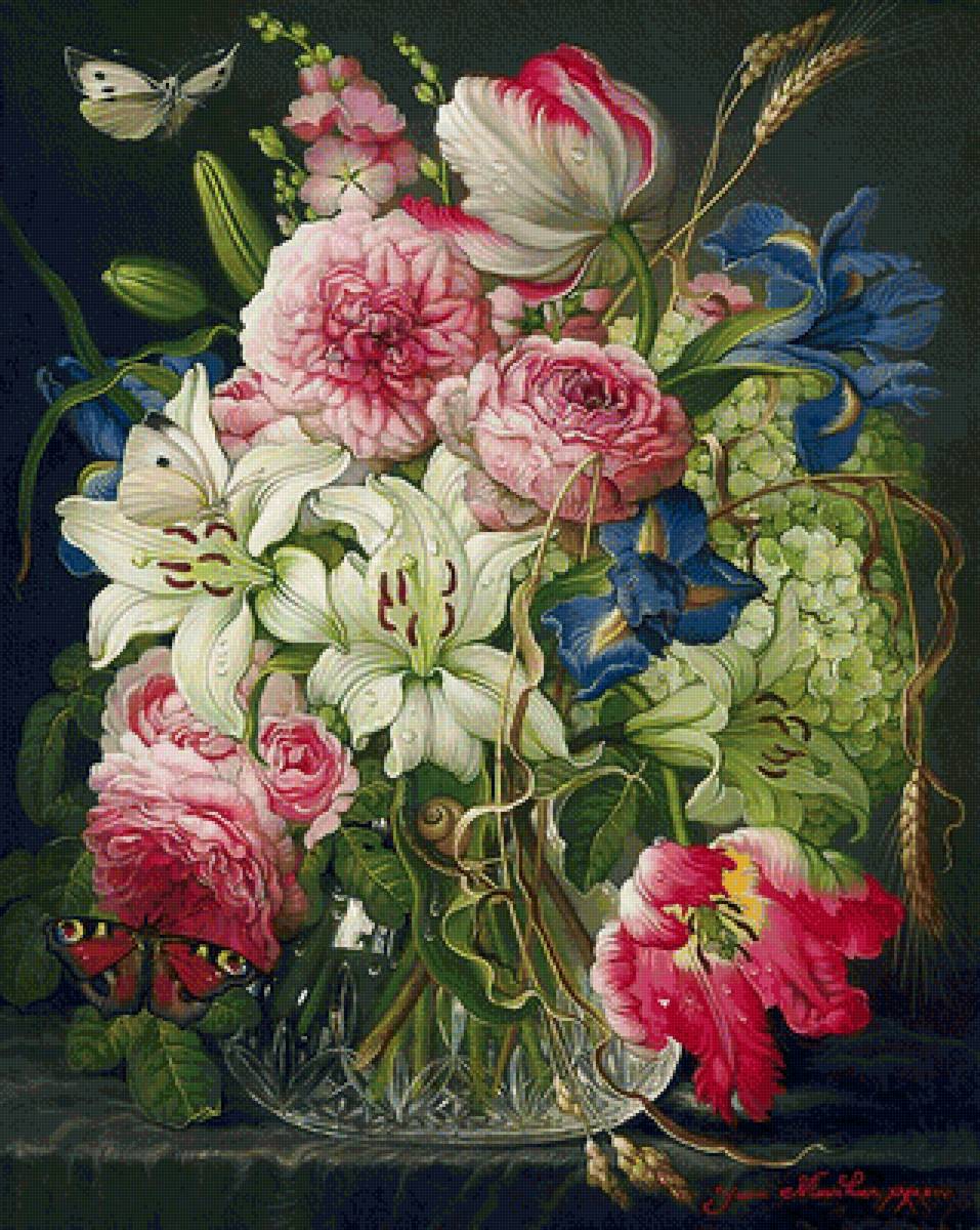 kvety vo váze - предпросмотр