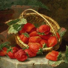 Схема вышивки «Клубника в корзине»