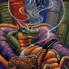 Схема вышивки «хаед дракоша»