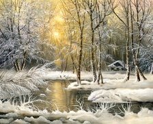 Схема вышивки «zima»