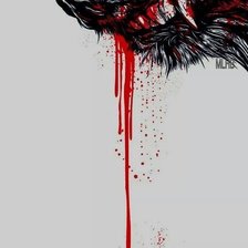 Схема вышивки «Оскал»