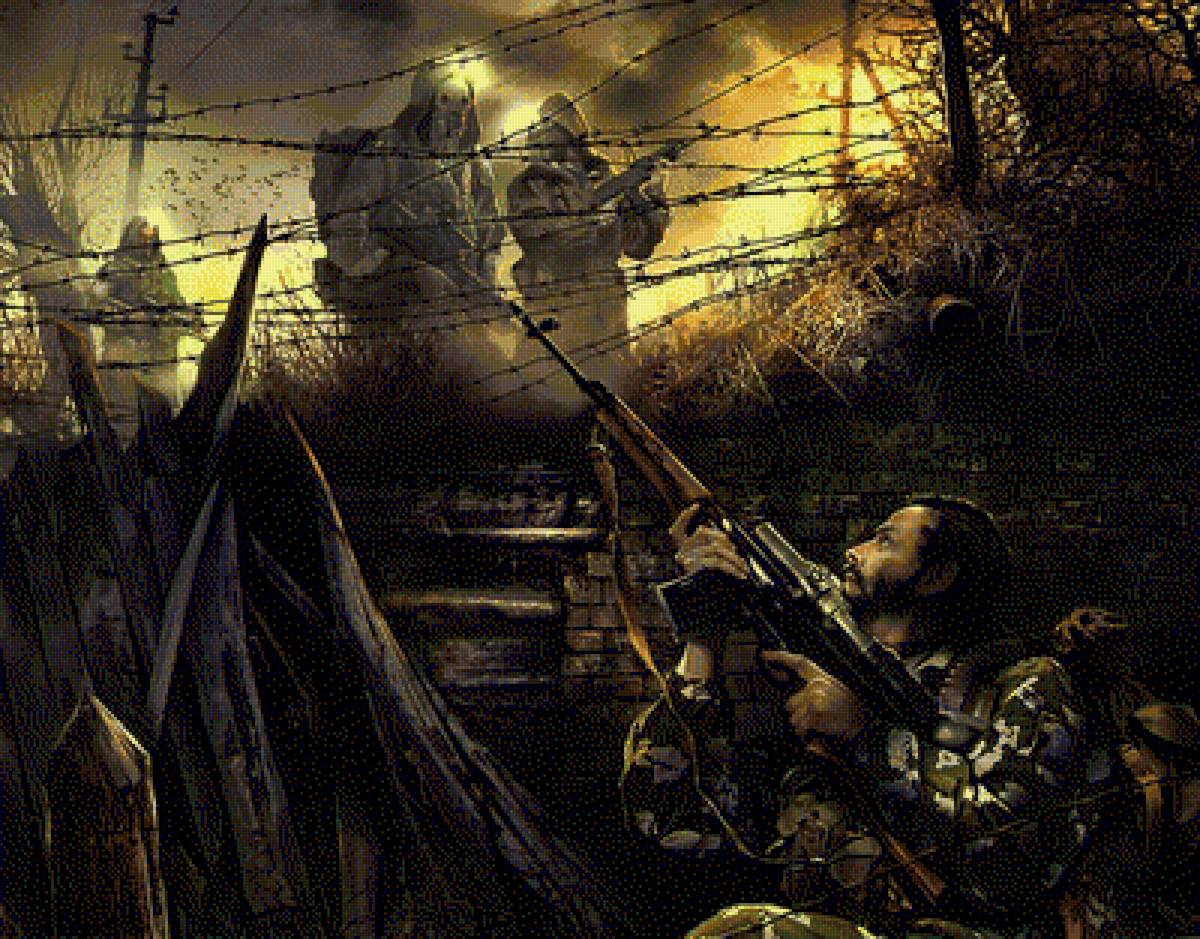 S.T.A.L.K.E.R. Засада - наемник, засада, сталкер - предпросмотр