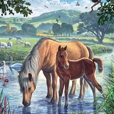 Схема вышивки «Животный мир»