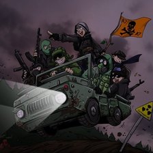 Схема вышивки «S.T.A.L.K.E.R. Прикол»