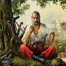 Схема вышивки «Козак с люлькой»