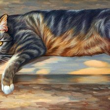 Схема вышивки «Кот»