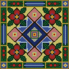 Схема вышивки «подушка»