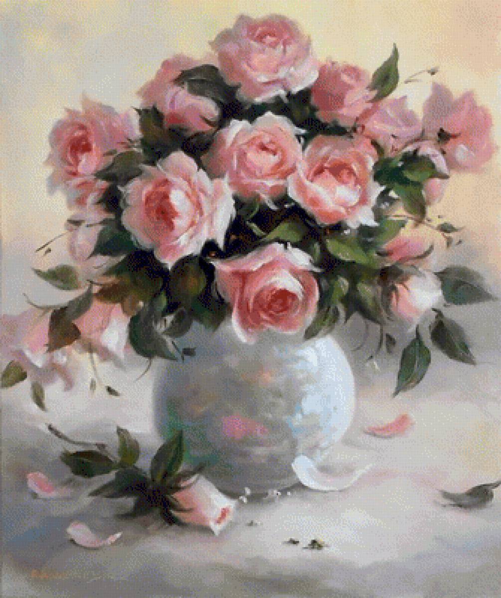 НАТЮРМОРТ С РОЗАМИ - luiza-gelts, розы - предпросмотр