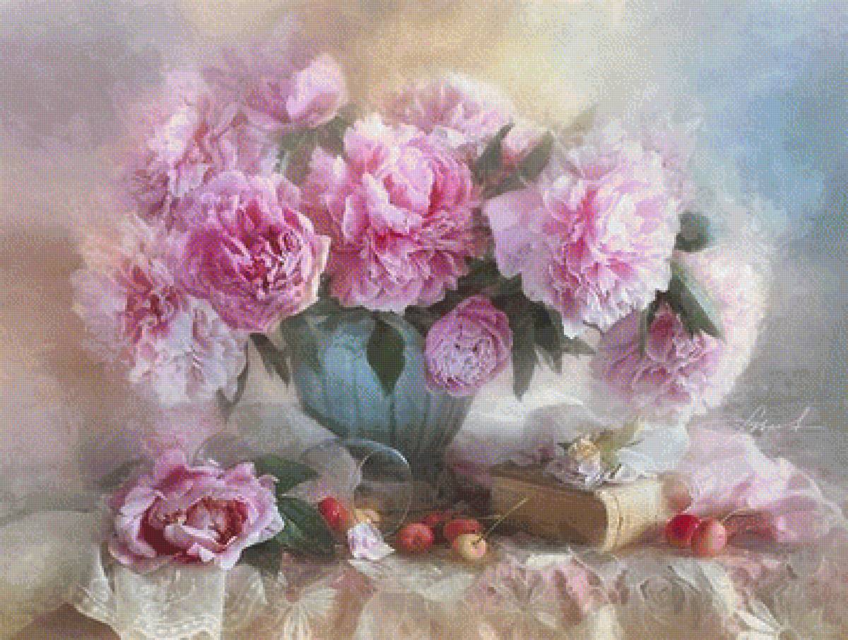 ПИОНЫ В ВАЗЕ - пионы в вазе. luiza-gelts - предпросмотр