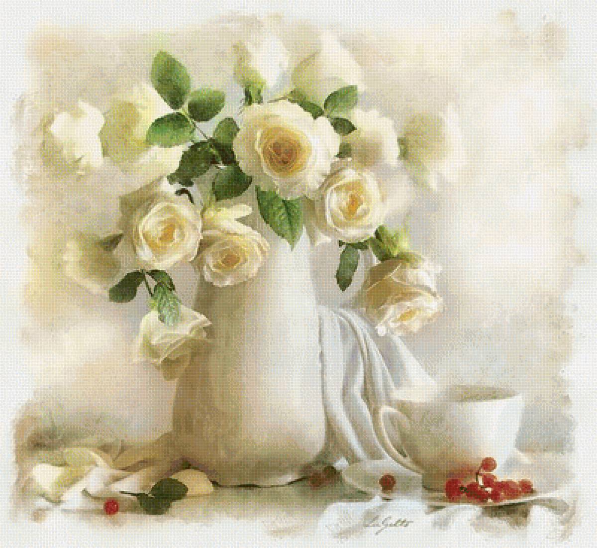 НАТЮРМОРТ С РОЗАМИ - luiza-gelts, розы - предпросмотр