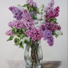 Схема вышивки «СИРЕНЬ»