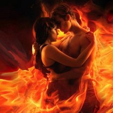 Схема вышивки «страсть в огне»