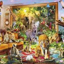 Схема вышивки «хаед животные»