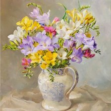 Схема вышивки «ФРЕЗИЯ»