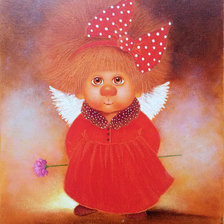 Схема вышивки «ангелочки»