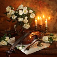 Схема вышивки «Вечером»