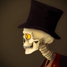 Схема вышивки «Скелет (Итворд)»