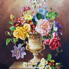 Схема вышивки «kvety»