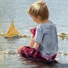 Схема вышивки «НА БЕРЕГУ  МОРЯ»