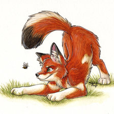 Схема вышивки «Лисичка»