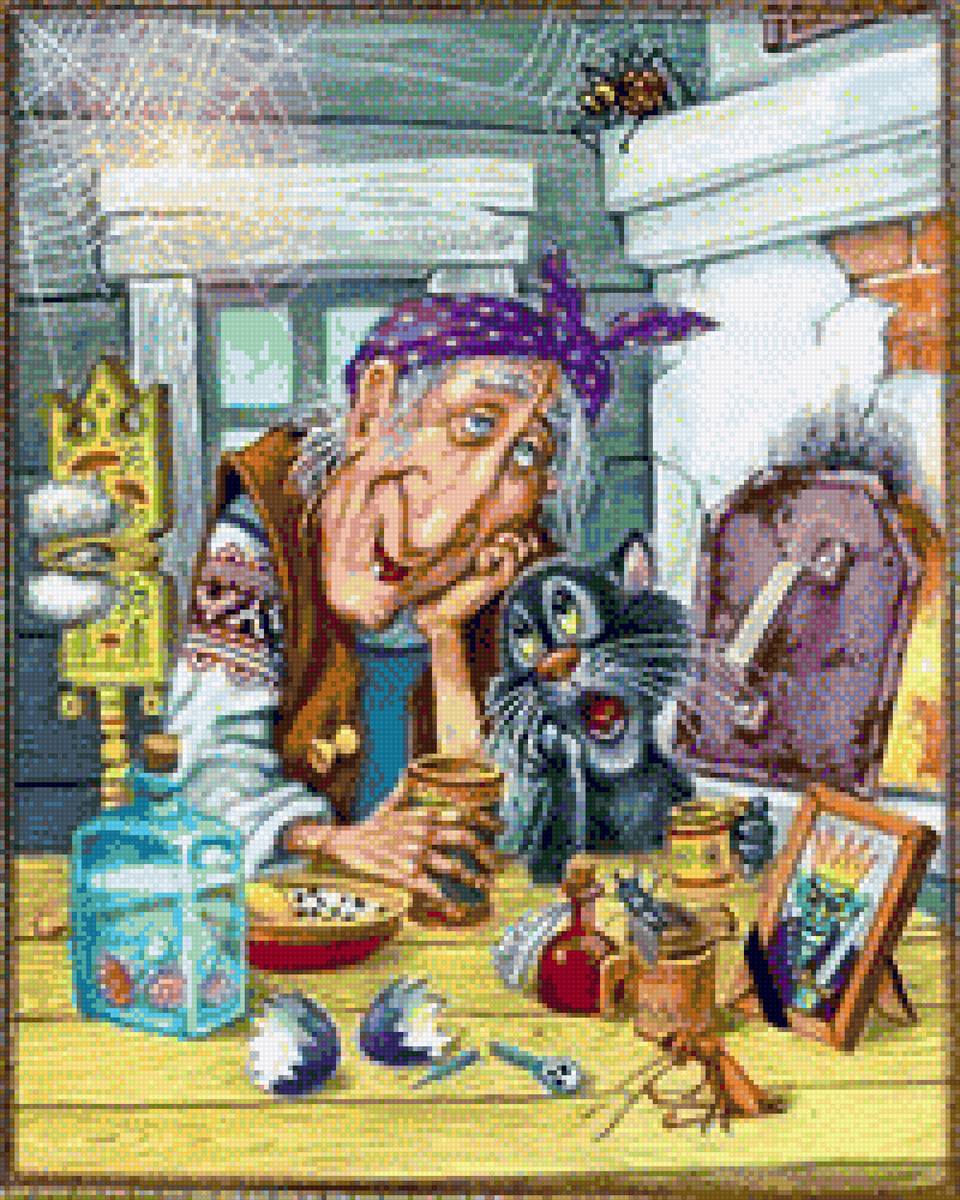 Баба-яга - сказка, баба-яга, фентези - предпросмотр